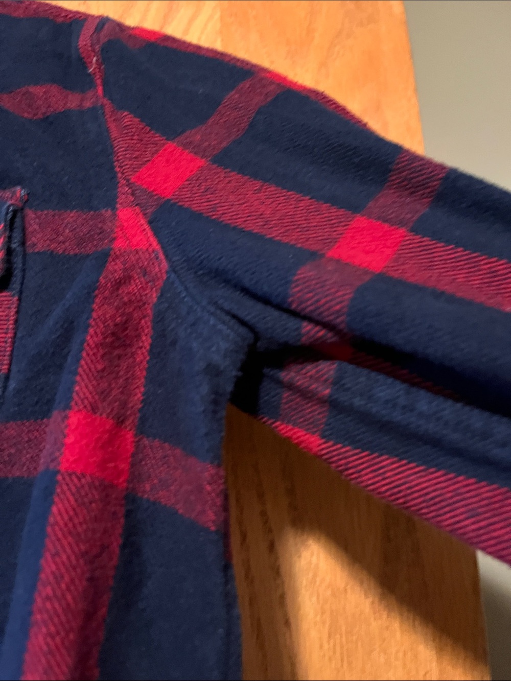 SOTA Women's Red and Navy Plaid Flannel Shirt - Picture 10 of 11